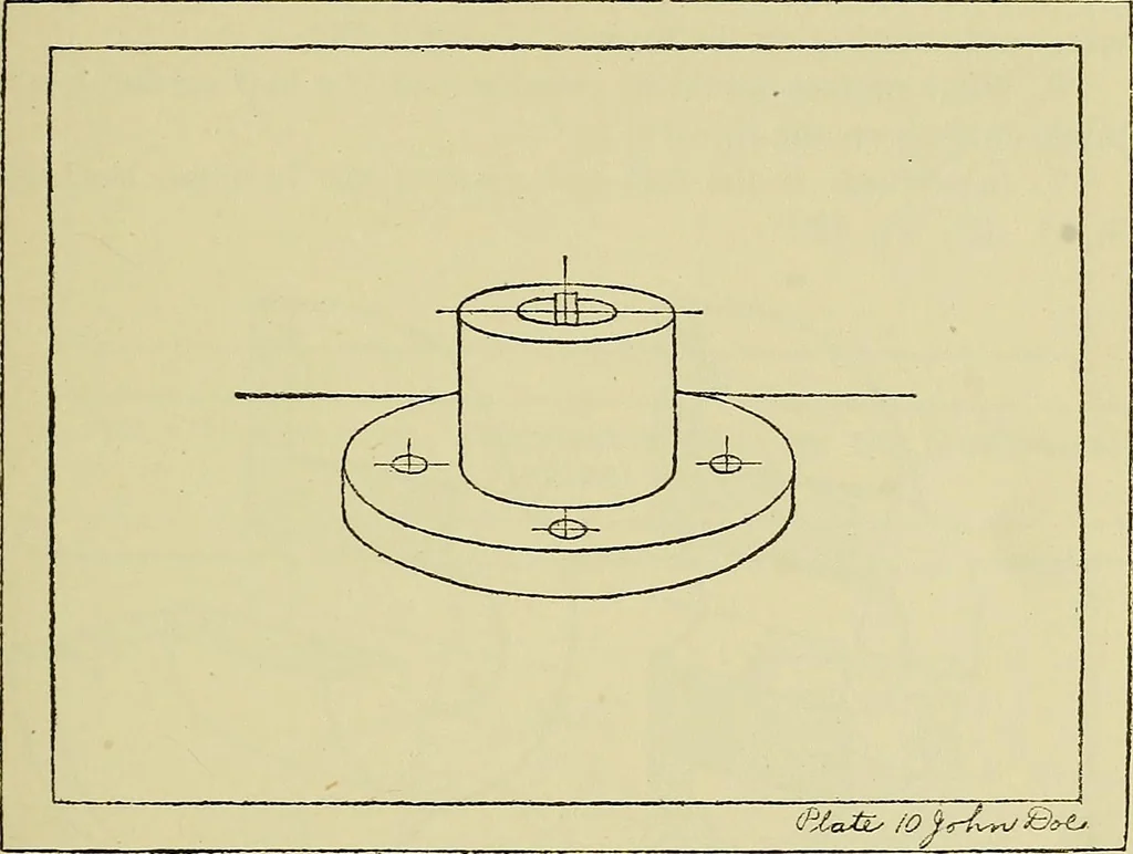 An illustration from Mechanical drawing for secondary schools, 1916, leaf 98