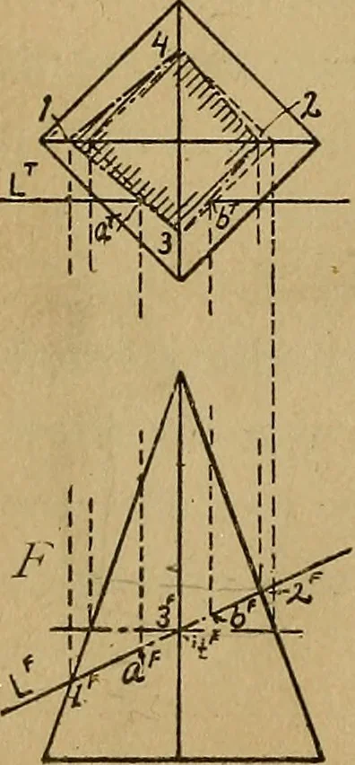 An illustration from Mechanical drawing : a manual for teachers and students, 1902, leaf 107