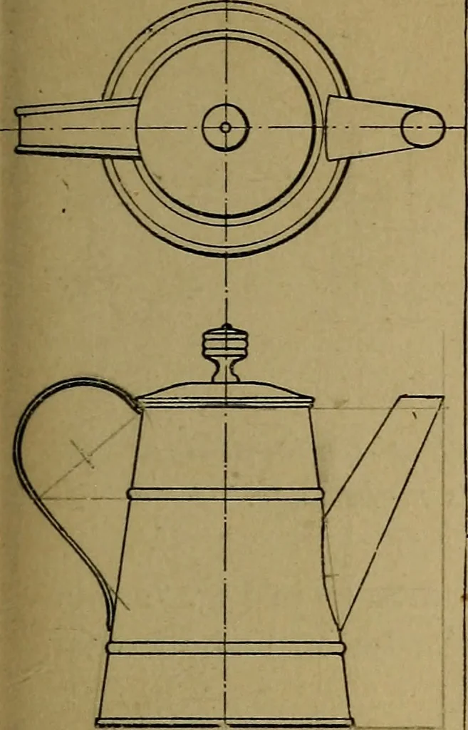 An illustration from Mechanical drawing : a manual for teachers and students, 1902, leaf 130