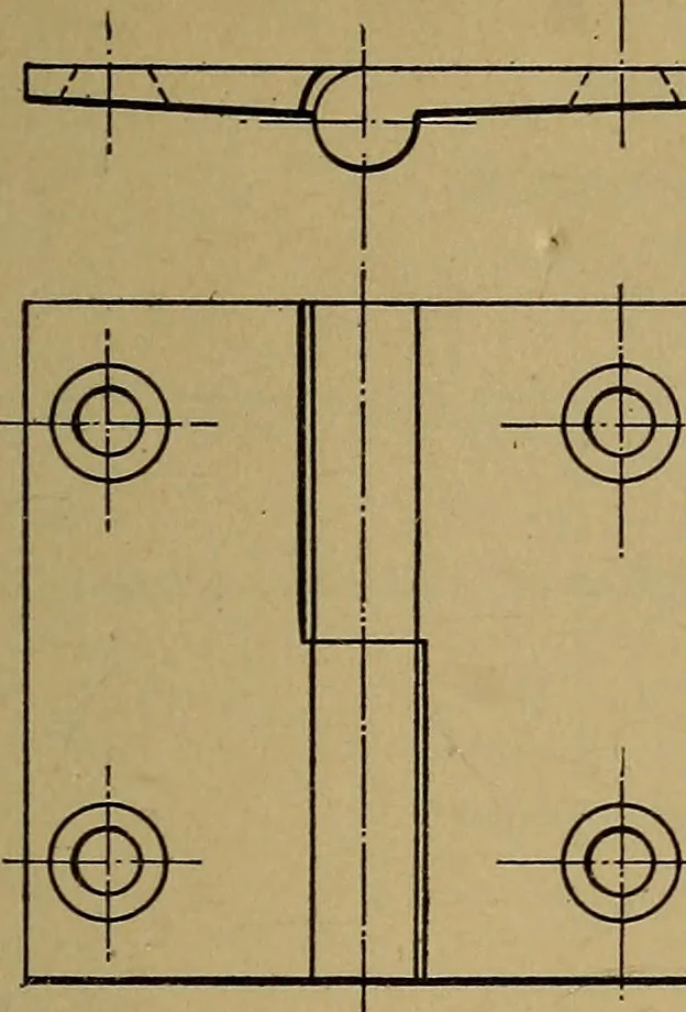 An illustration from Mechanical drawing : a manual for teachers and students, 1902, leaf 164