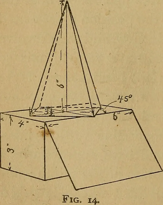 An illustration from Mechanical drawing : a manual for teachers and students, 1902, leaf 49