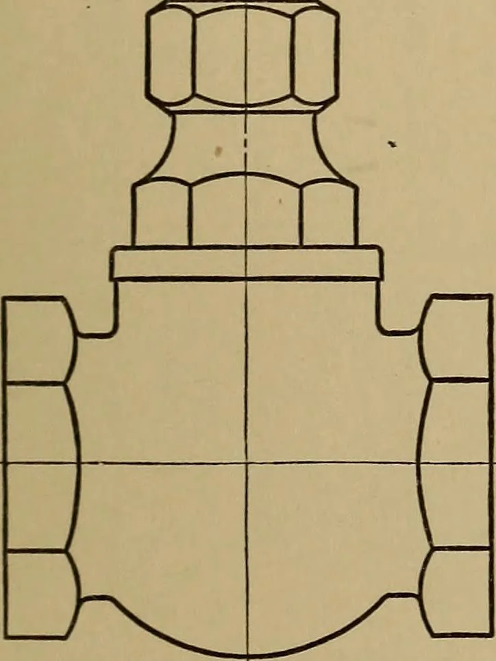 An illustration from Mechanical drawing; a treatise on the drawing of mechanical and machine details, 1920, leaf 112