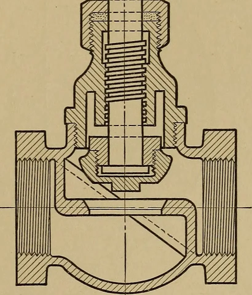 An illustration from Mechanical drawing; a treatise on the drawing of mechanical and machine details, 1920, leaf 112