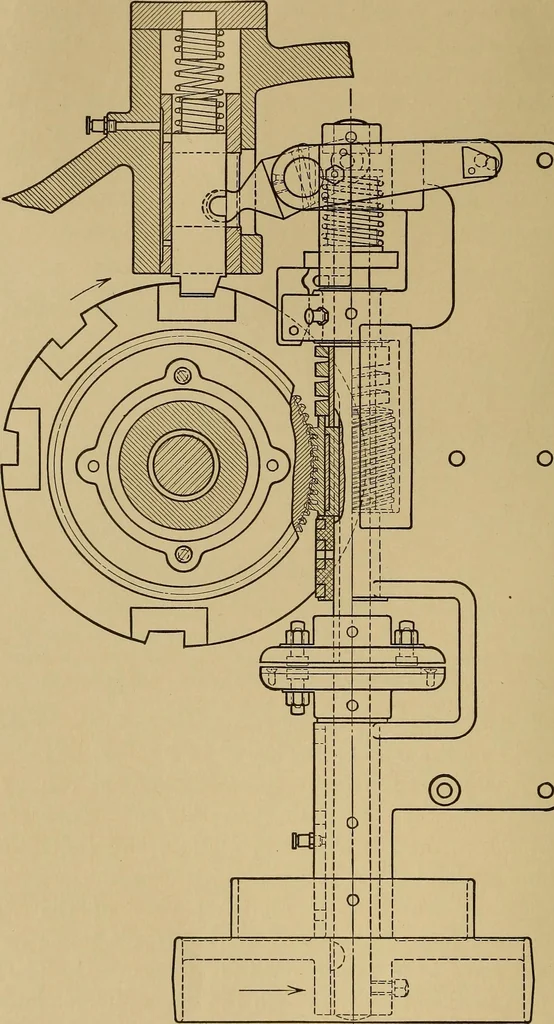 An illustration from Mechanical drawing; a treatise on the drawing of mechanical and machine details, 1920, leaf 127