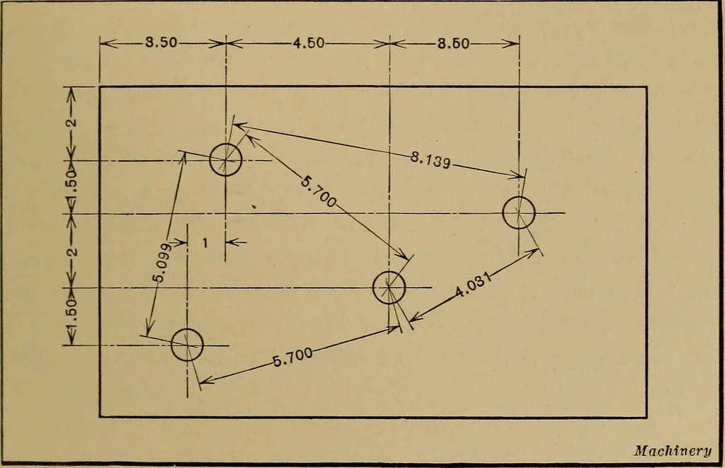 An illustration from Mechanical drawing; a treatise on the drawing of mechanical and machine details, 1920, leaf 168