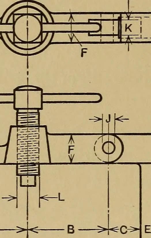 An illustration from Mechanical drawing; a treatise on the drawing of mechanical and machine details, 1920, leaf 175