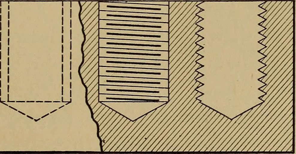 An illustration from Mechanical drawing; a treatise on the drawing of mechanical and machine details, 1920, leaf 218