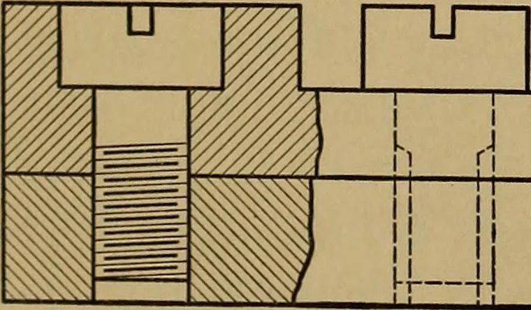 An illustration from Mechanical drawing; a treatise on the drawing of mechanical and machine details, 1920, leaf 220