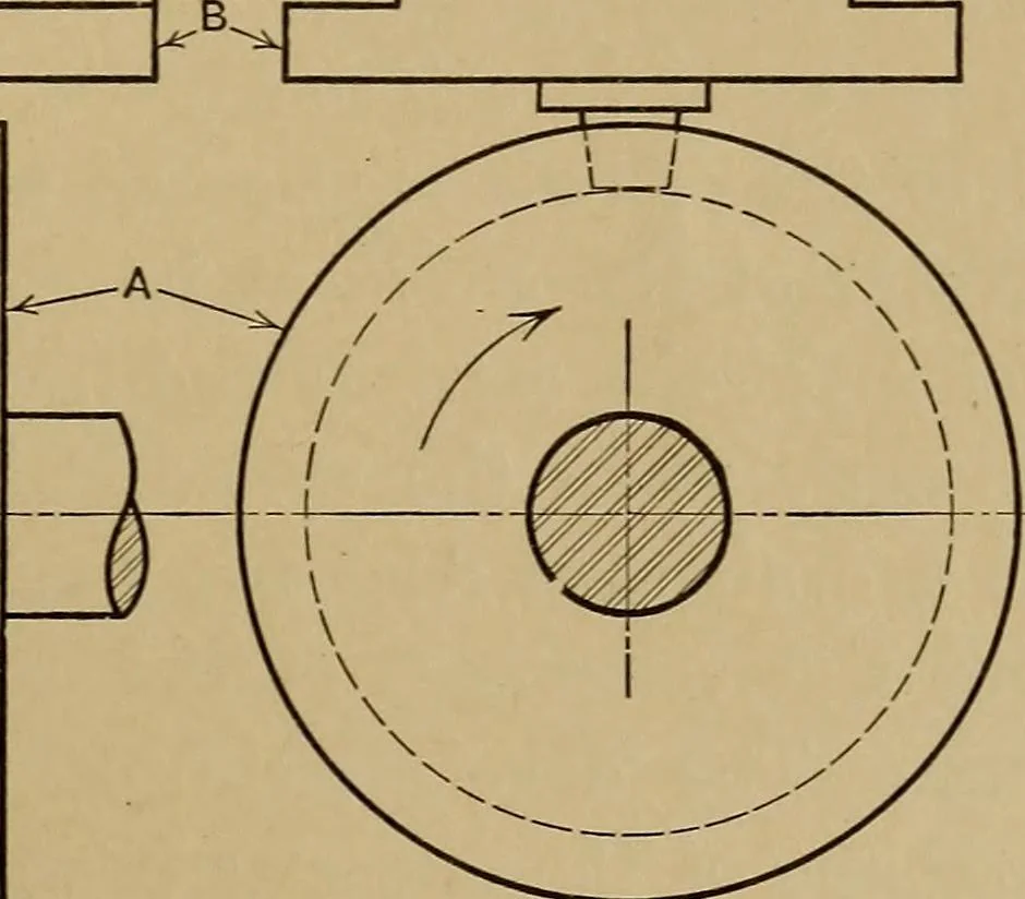 An illustration from Mechanical drawing; a treatise on the drawing of mechanical and machine details, 1920, leaf 258