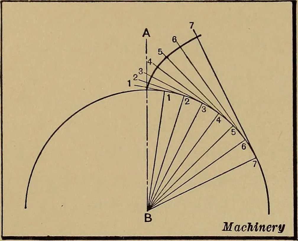 An illustration from Mechanical drawing; a treatise on the drawing of mechanical and machine details, 1920, leaf 276