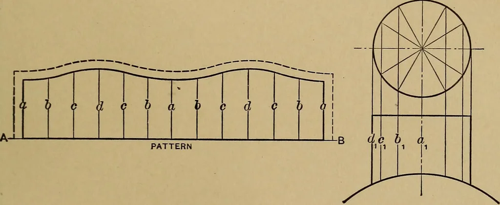 An illustration from Mechanical drawing; a treatise on the drawing of mechanical and machine details, 1920, leaf 282
