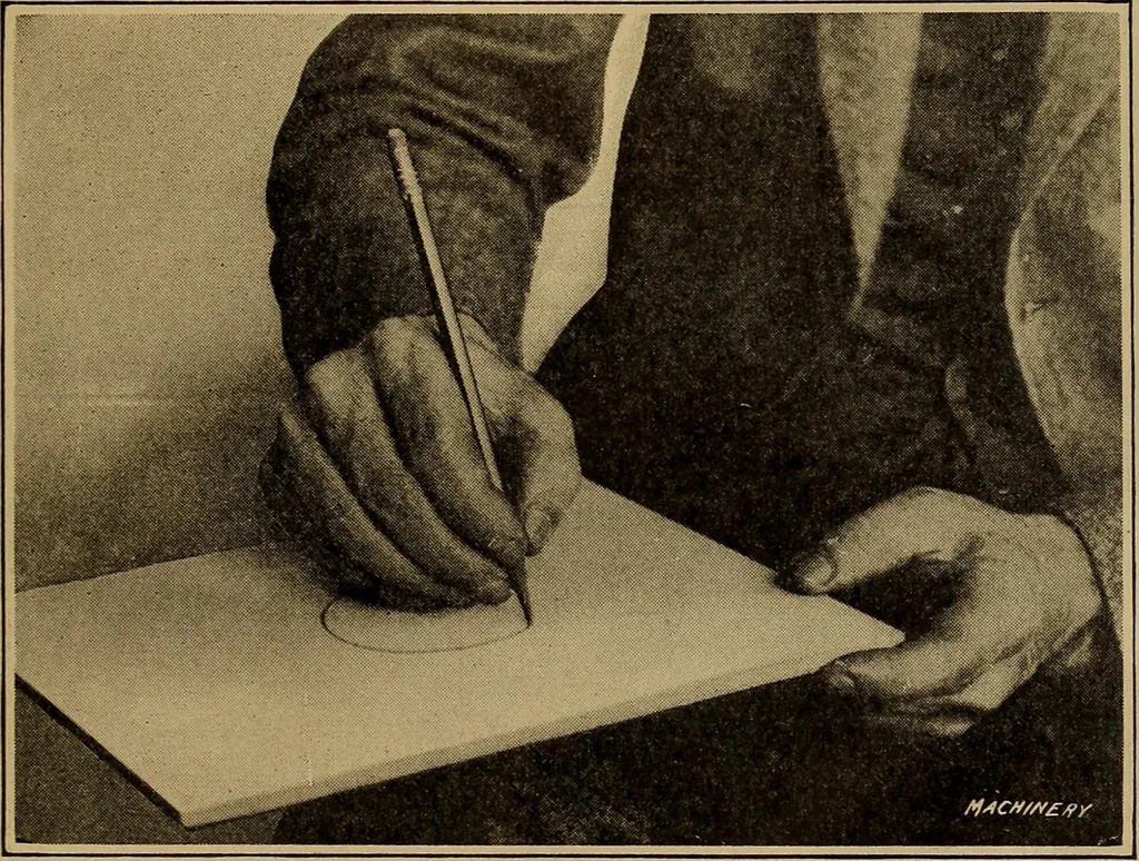 An illustration from Mechanical drawing; a treatise on the drawing of mechanical and machine details, 1920, leaf 334