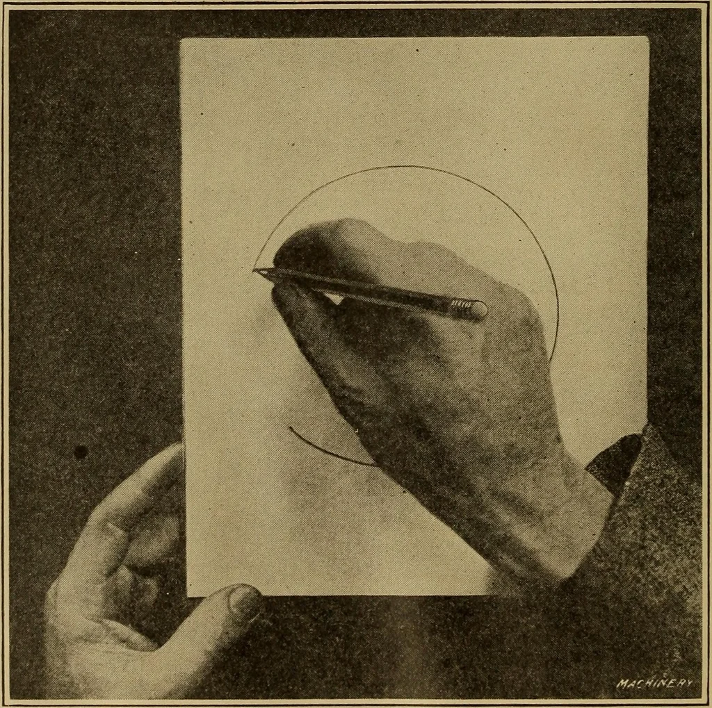 An illustration from Mechanical drawing; a treatise on the drawing of mechanical and machine details, 1920, leaf 335