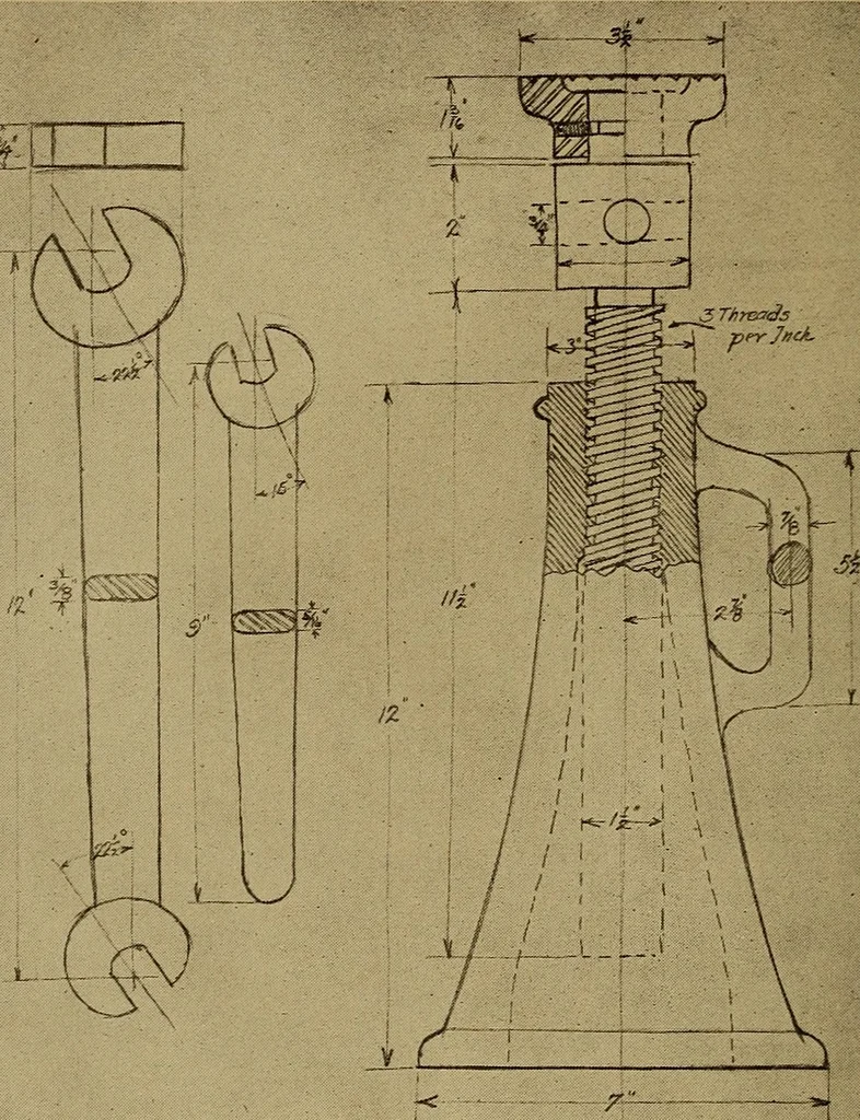 An illustration from Mechanical drawing; a treatise on the drawing of mechanical and machine details, 1920, leaf 339