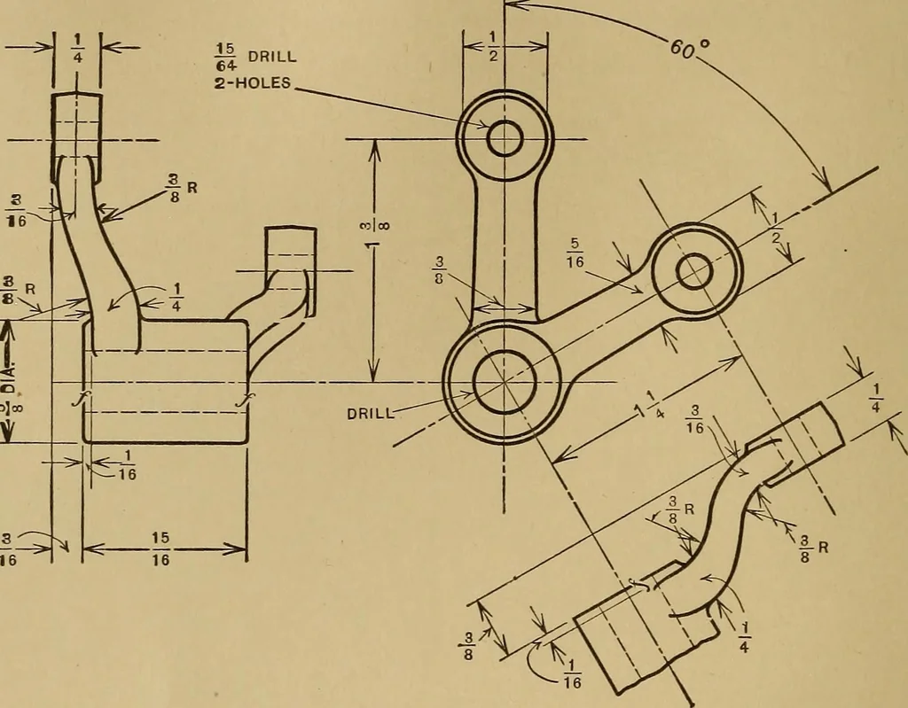 An illustration from Mechanical drawing; a treatise on the drawing of mechanical and machine details, 1920, leaf 39