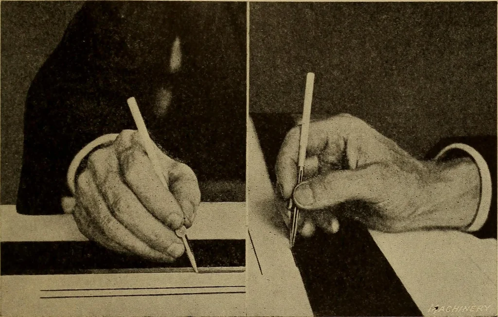 An illustration from Mechanical drawing; a treatise on the drawing of mechanical and machine details, 1920, leaf 42