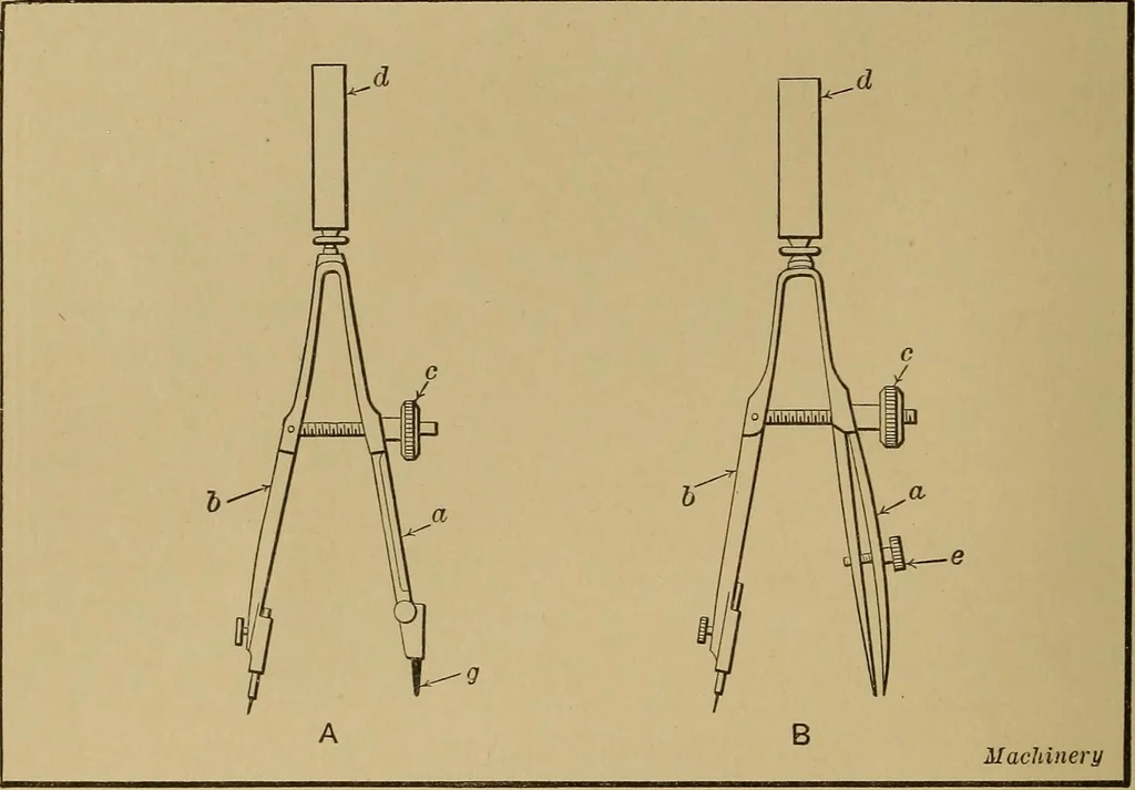 An illustration from Mechanical drawing; a treatise on the drawing of mechanical and machine details, 1920, leaf 43