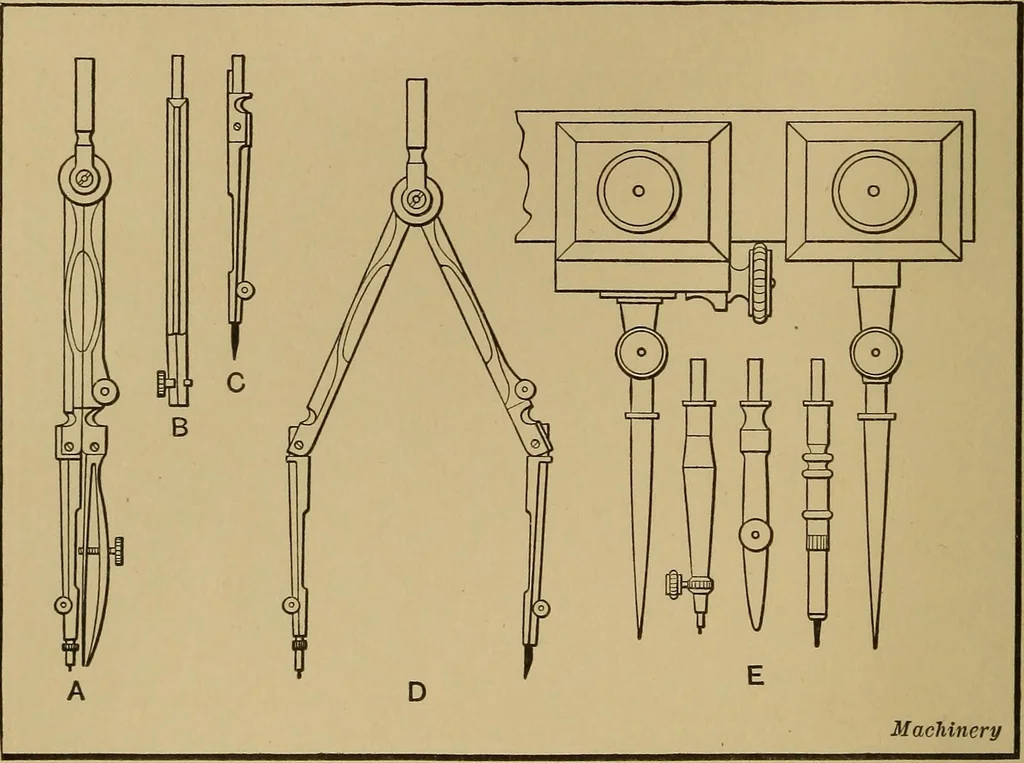 An illustration from Mechanical drawing; a treatise on the drawing of mechanical and machine details, 1920, leaf 47