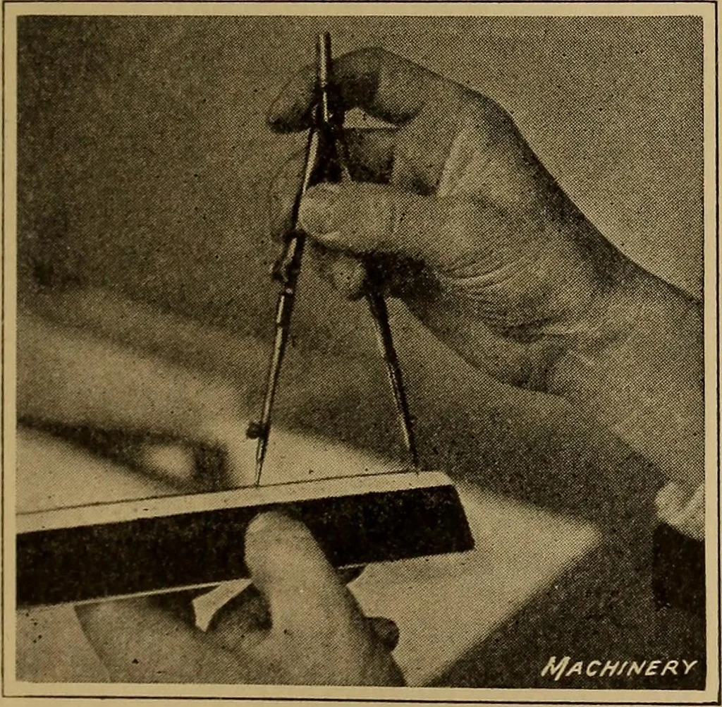 An illustration from Mechanical drawing; a treatise on the drawing of mechanical and machine details, 1920, leaf 48