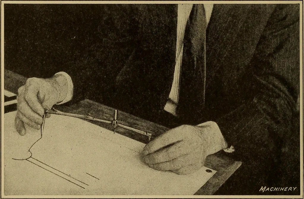 An illustration from Mechanical drawing; a treatise on the drawing of mechanical and machine details, 1920, leaf 49
