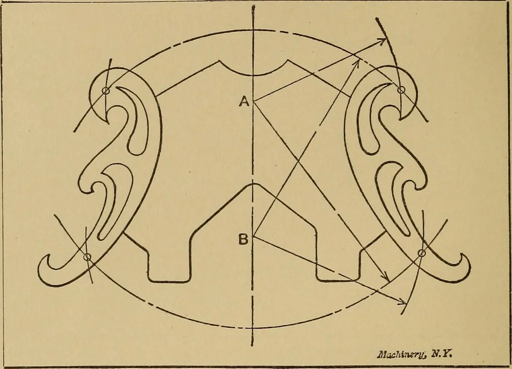 An illustration from Mechanical drawing; a treatise on the drawing of mechanical and machine details, 1920, leaf 59