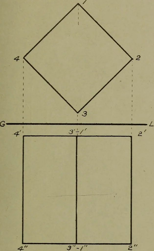 An illustration from Mechanical drawing: lettering, materials and methods, 1916, leaf 26
