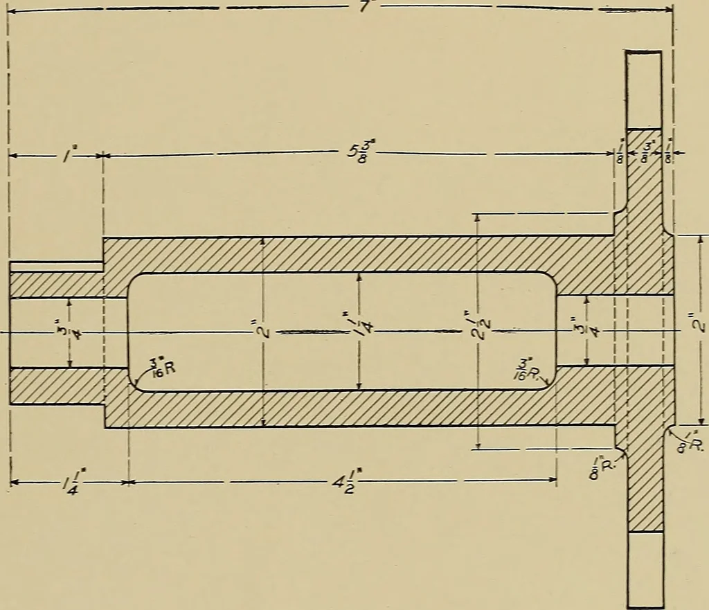 An illustration from Mechanical drawing for industrial and high schools, 1917, leaf 28