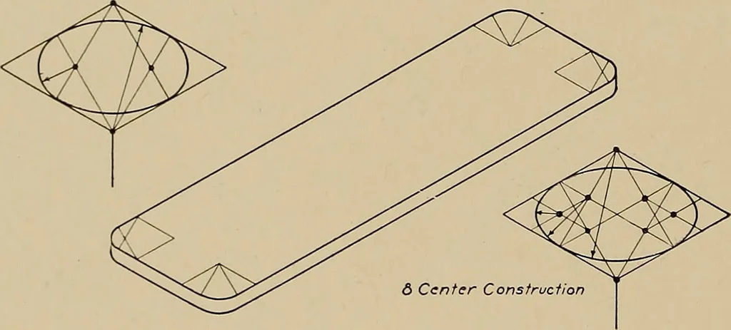 An illustration from Mechanical drawing for industrial and high schools, 1917, leaf 73