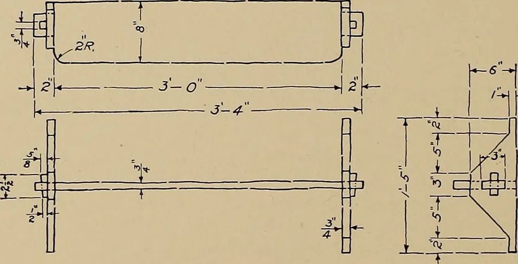 An illustration from Mechanical drawing for industrial and high schools, 1917, leaf 73