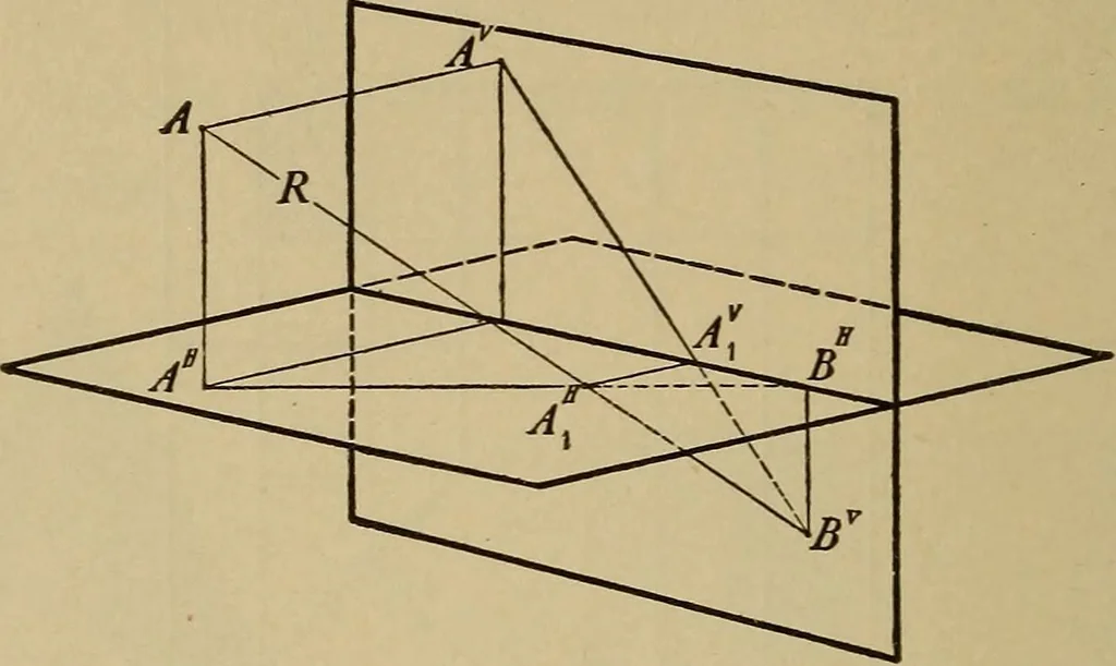An illustration from Mechanical drawing. Elementary and advanced, 1910, leaf 127