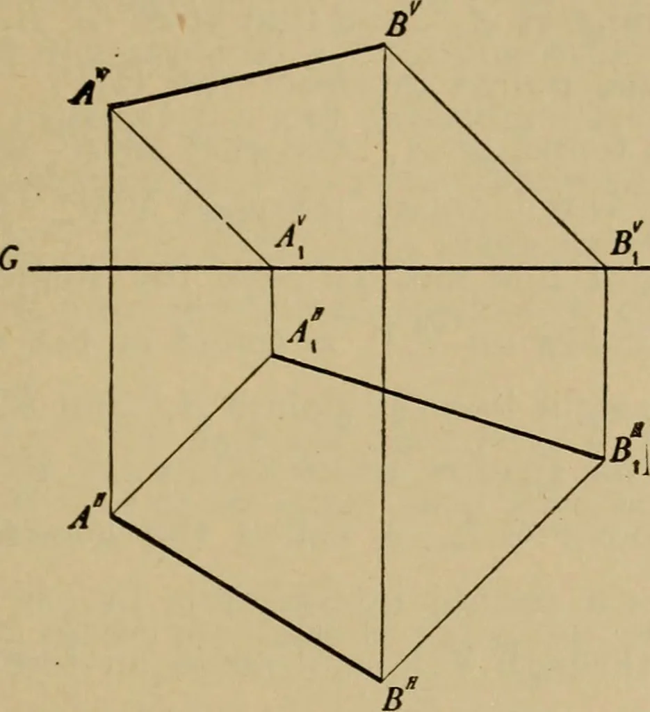 An illustration from Mechanical drawing. Elementary and advanced, 1910, leaf 128