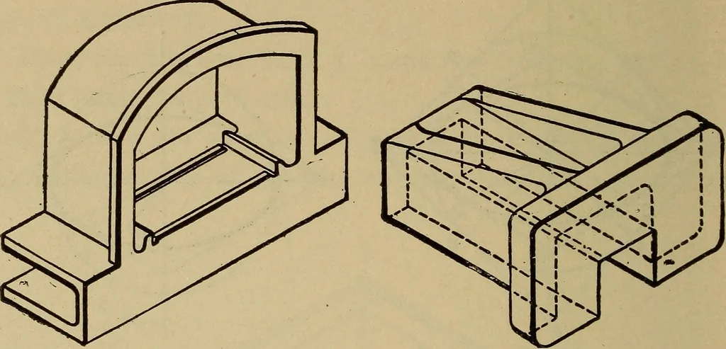 An illustration from Mechanical drawing. Elementary and advanced, 1910, leaf 143