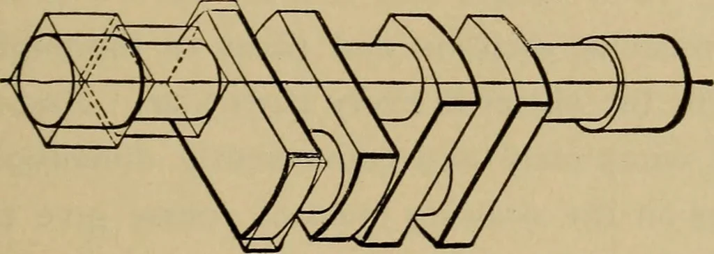 An illustration from Mechanical drawing. Elementary and advanced, 1910, leaf 144