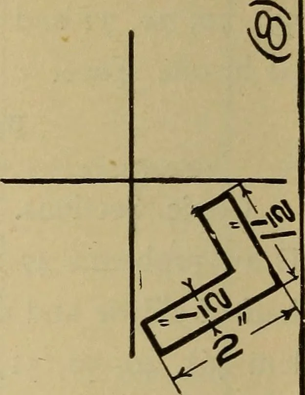 An illustration from Mechanical drawing. Elementary and advanced, 1910, leaf 165