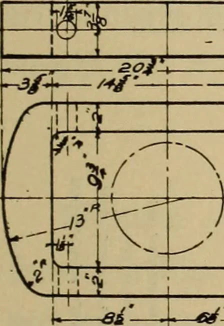 An illustration from Mechanical drawing. Elementary and advanced, 1910, leaf 174