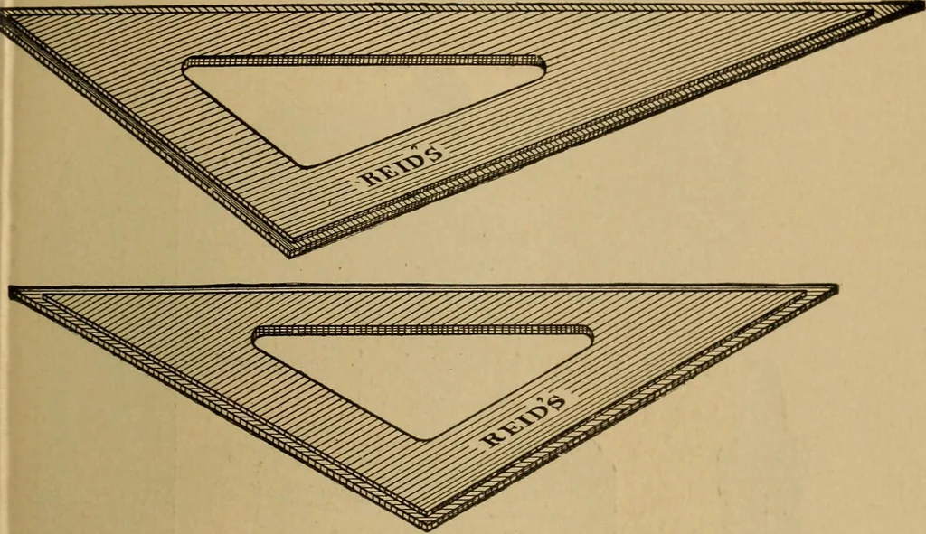 An illustration from Mechanical drawing. Elementary and advanced, 1910, leaf 18