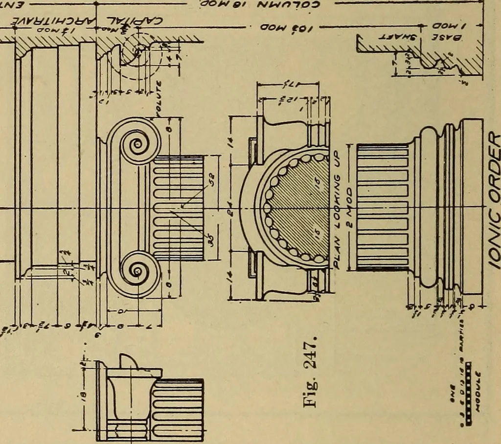 An illustration from Mechanical drawing. Elementary and advanced, 1910, leaf 189