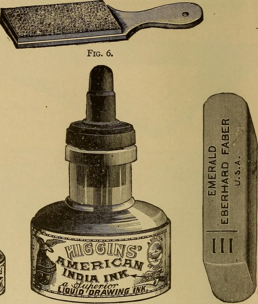 An illustration from Mechanical drawing. Elementary and advanced, 1910, leaf 19