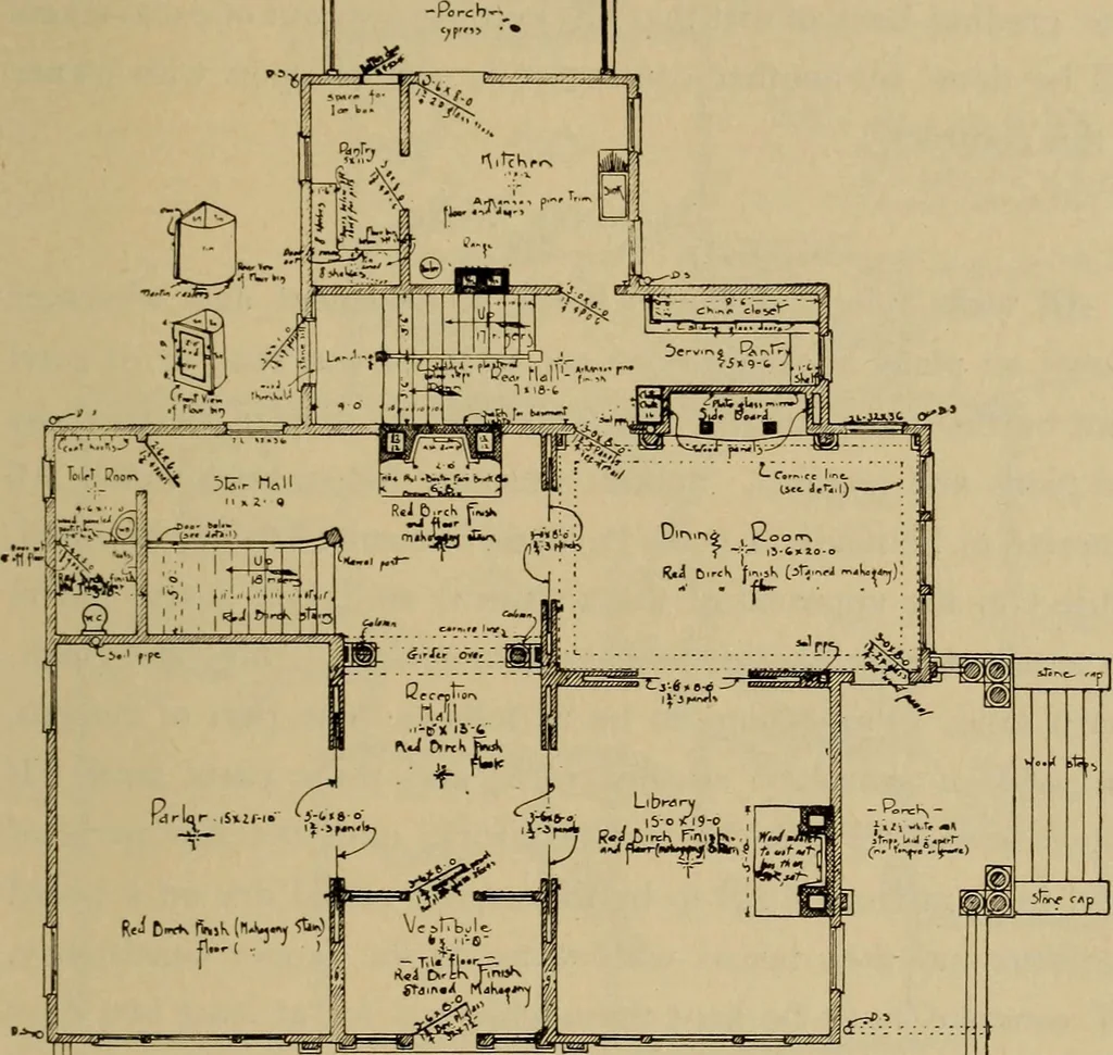 An illustration from Mechanical drawing. Elementary and advanced, 1910, leaf 196