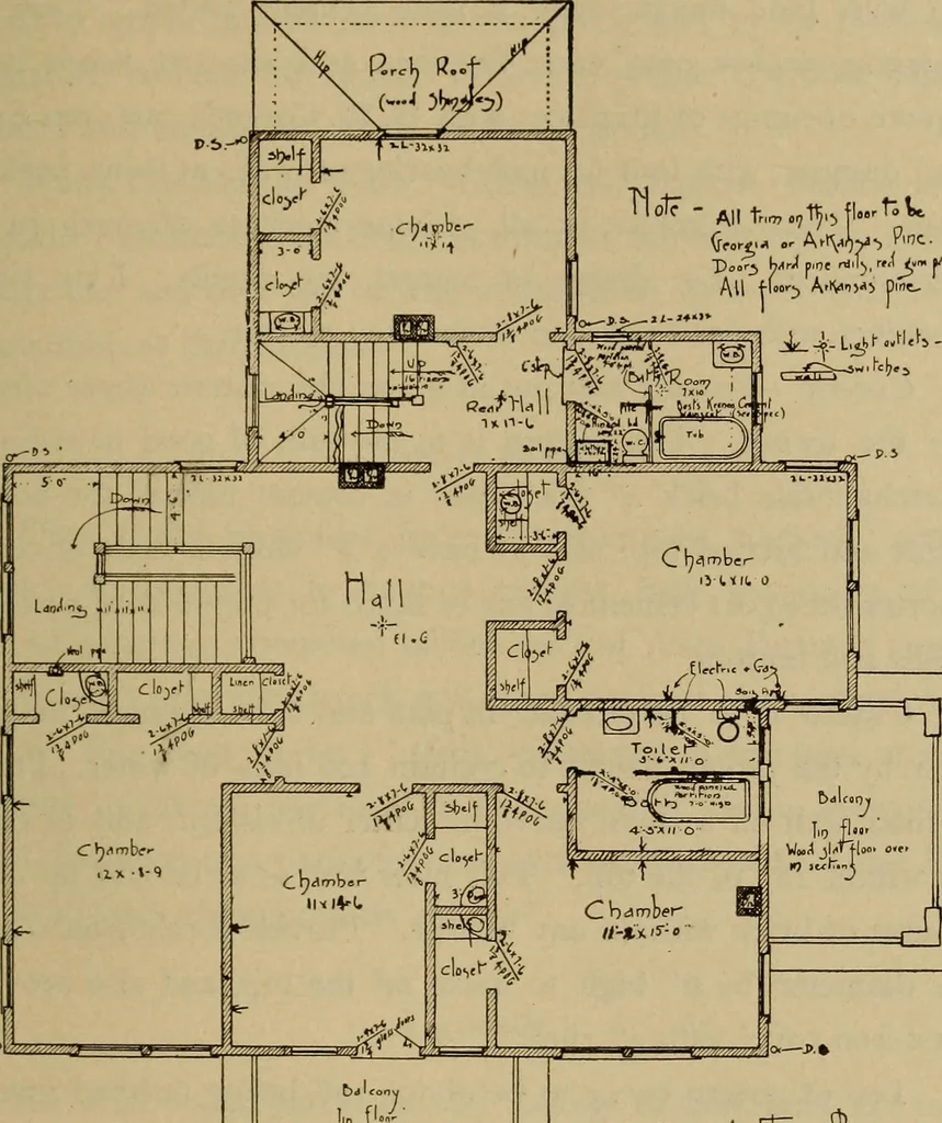 An illustration from Mechanical drawing. Elementary and advanced, 1910, leaf 198