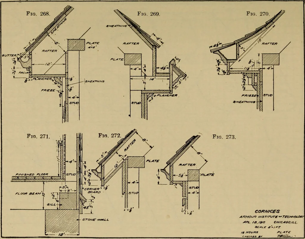 An illustration from Mechanical drawing. Elementary and advanced, 1910, leaf 228