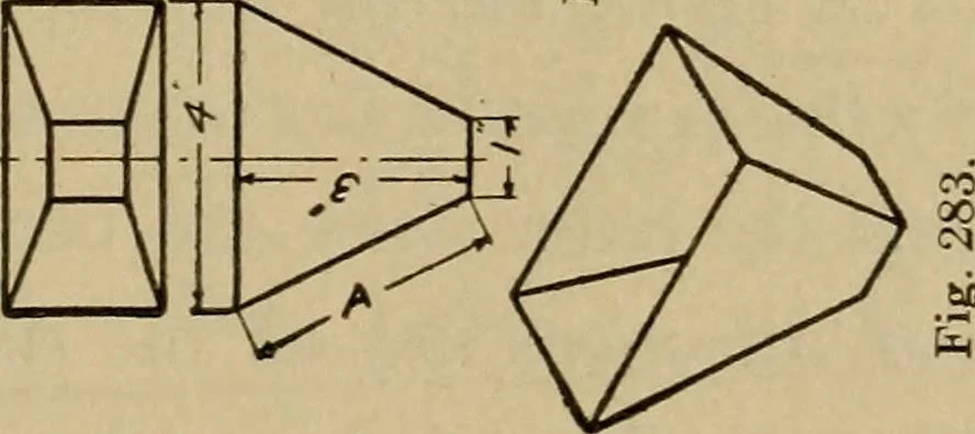 An illustration from Mechanical drawing. Elementary and advanced, 1910, leaf 232
