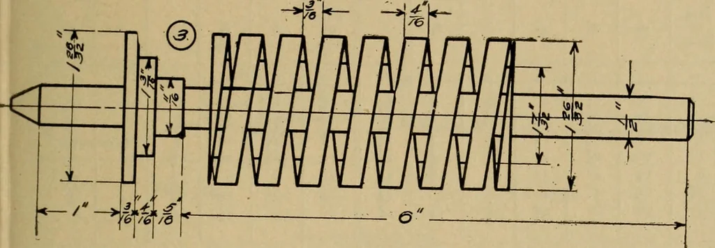 An illustration from Mechanical drawing. Elementary and advanced, 1910, leaf 276