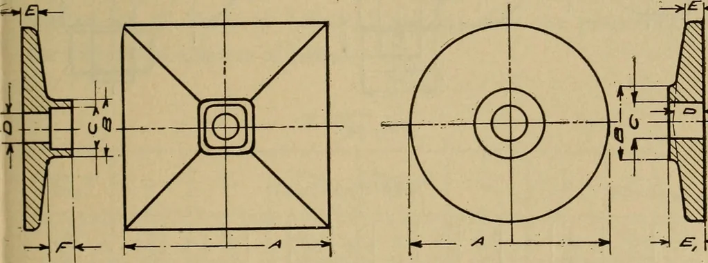 An illustration from Mechanical drawing. Elementary and advanced, 1910, leaf 276