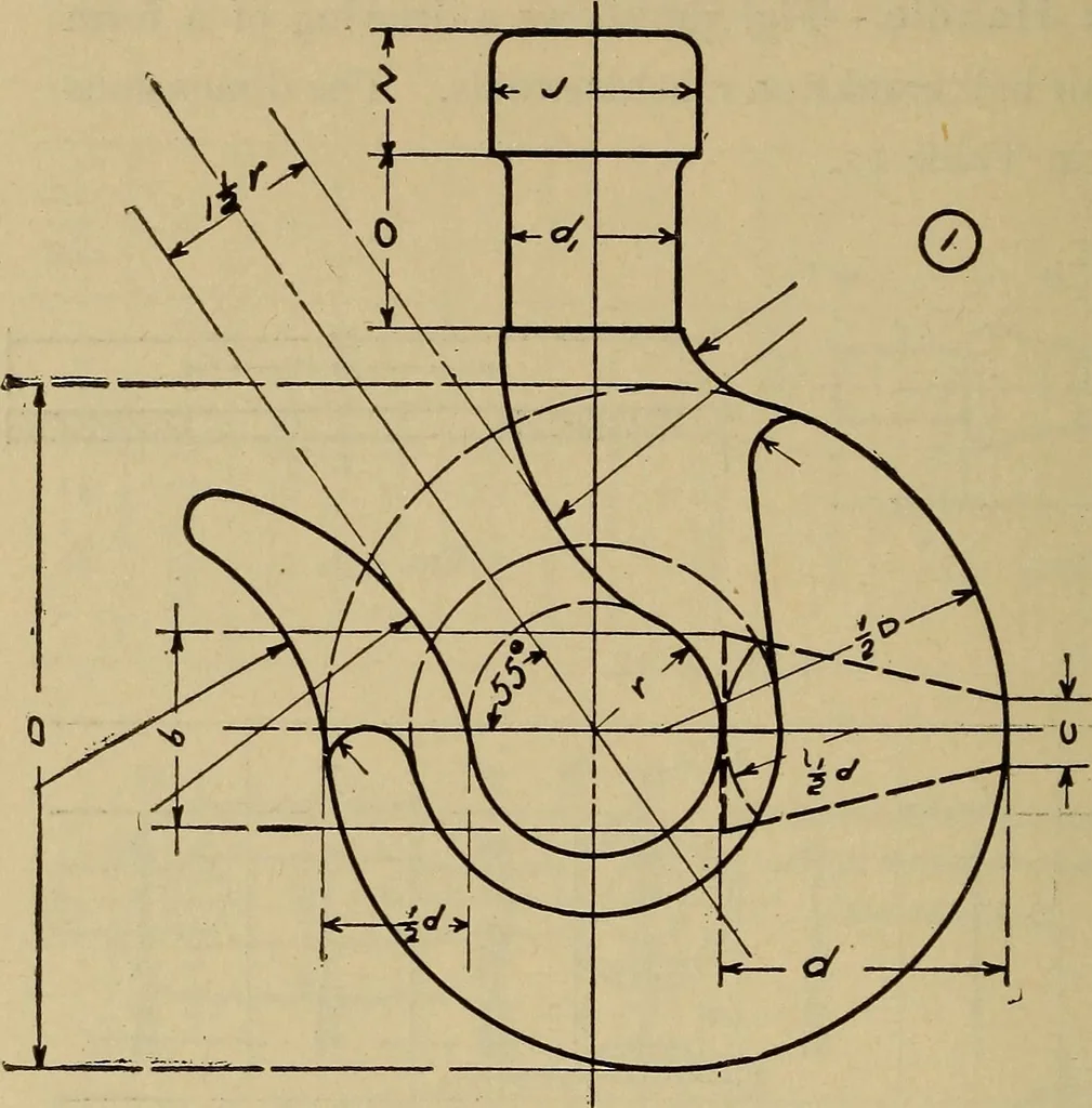 An illustration from Mechanical drawing. Elementary and advanced, 1910, leaf 279