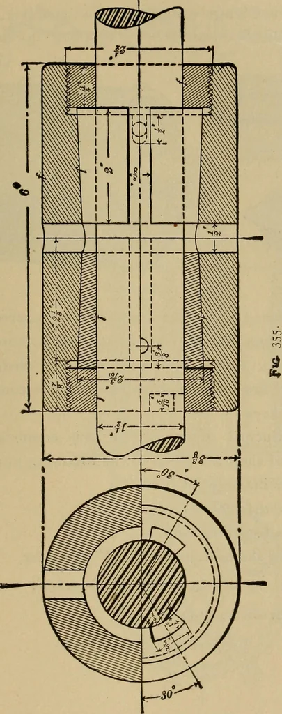 An illustration from Mechanical drawing. Elementary and advanced, 1910, leaf 284