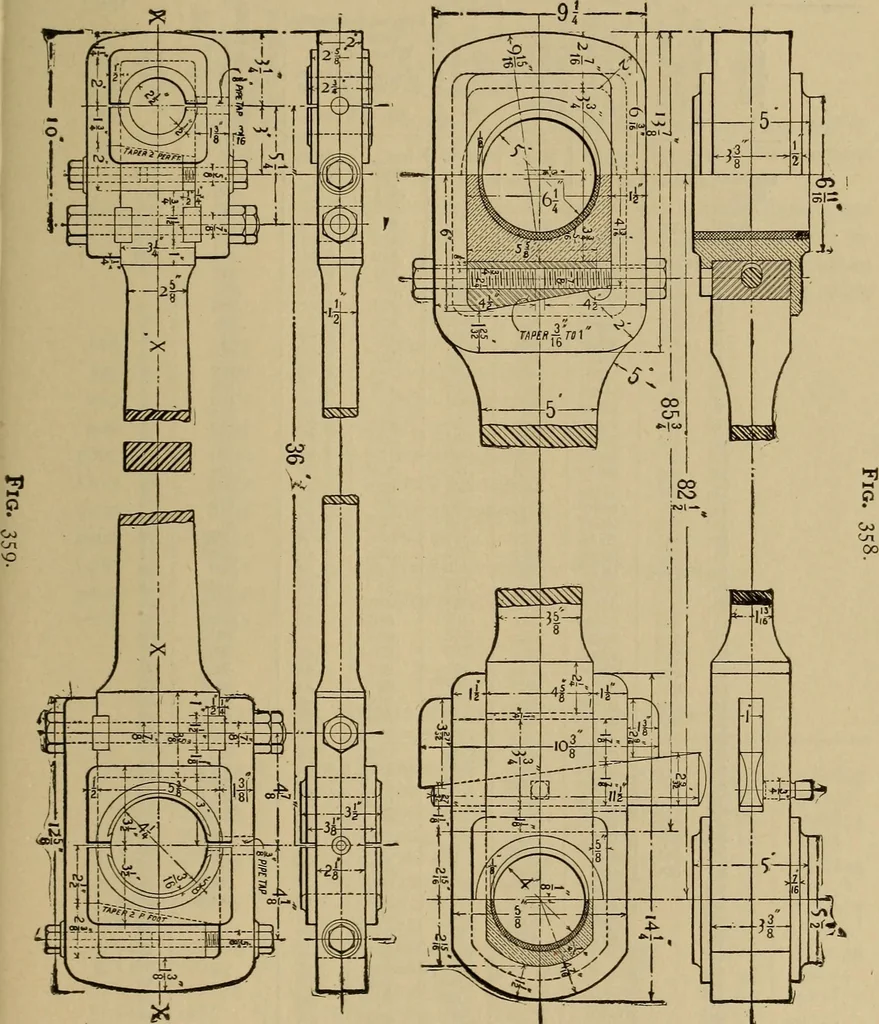 An illustration from Mechanical drawing. Elementary and advanced, 1910, leaf 288