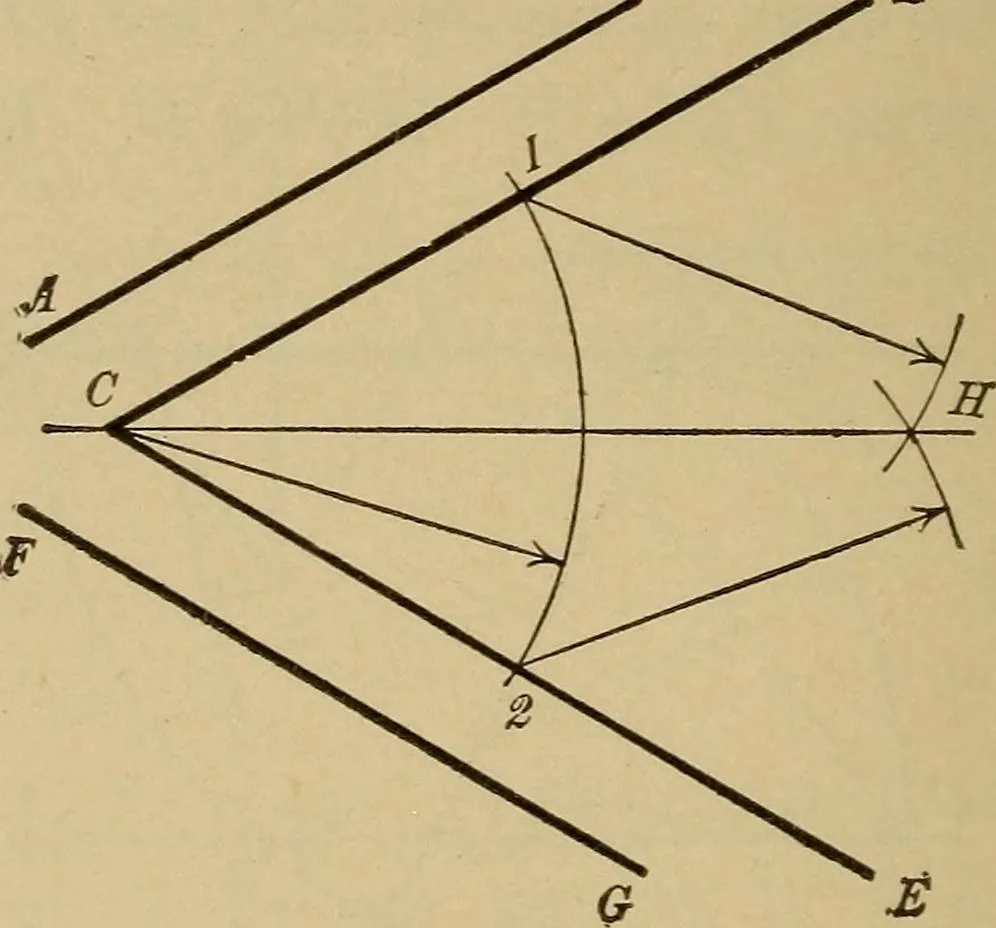 An illustration from Mechanical drawing. Elementary and advanced, 1910, leaf 35