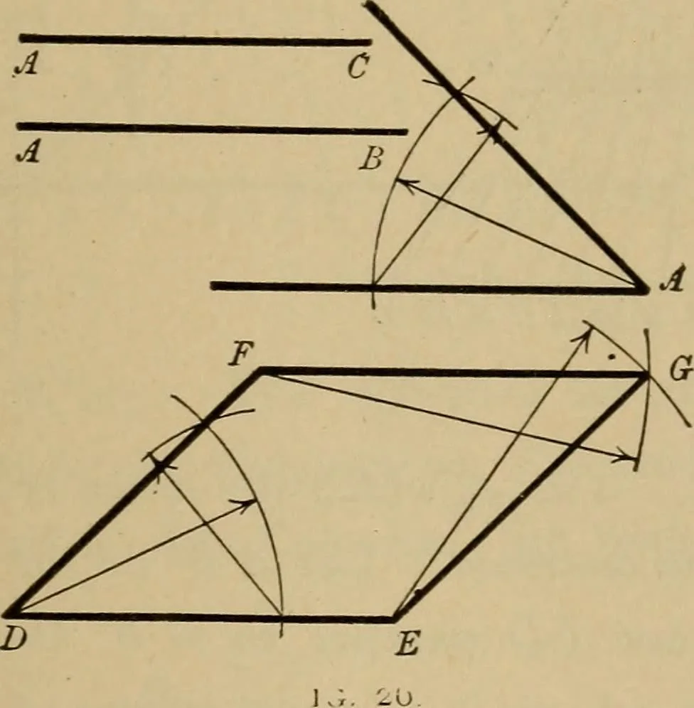 An illustration from Mechanical drawing. Elementary and advanced, 1910, leaf 36
