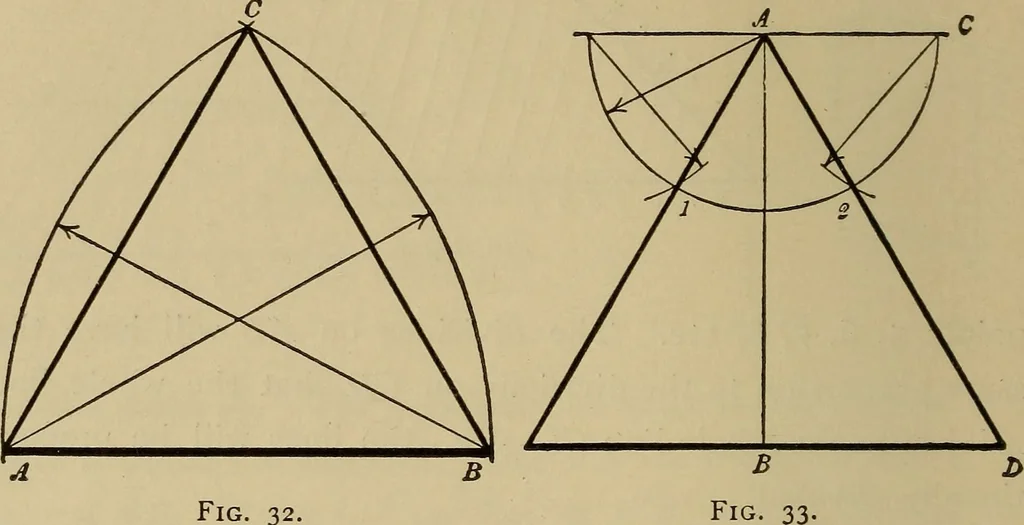 An illustration from Mechanical drawing. Elementary and advanced, 1910, leaf 39